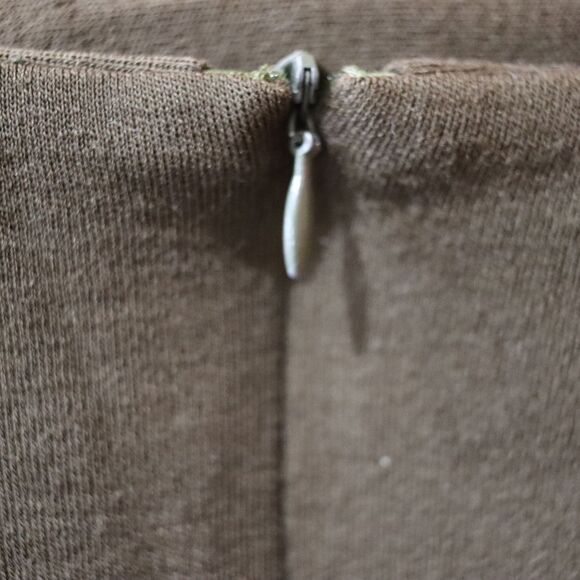 Wear in Good Health Army Green Pencil Skirt Archivel Vintage 14 - Picture 8 of 9